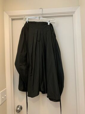 Hugo Boss Black Voluminous Pleated A-Line Skirt with wrap around belt.